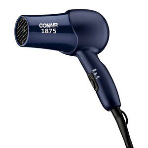 MSRP $25 | Conair Navy Mid-Size Turbo Hair Dryer – 1875 Watts – New Open Box